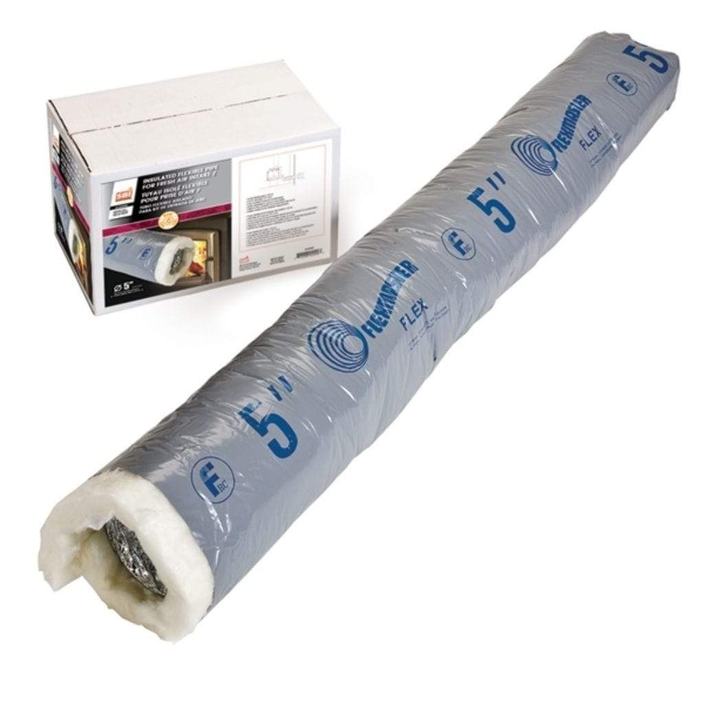 Osburn 5" X 4' Insulated Flex Pipe for Fresh Air Intake Kit
