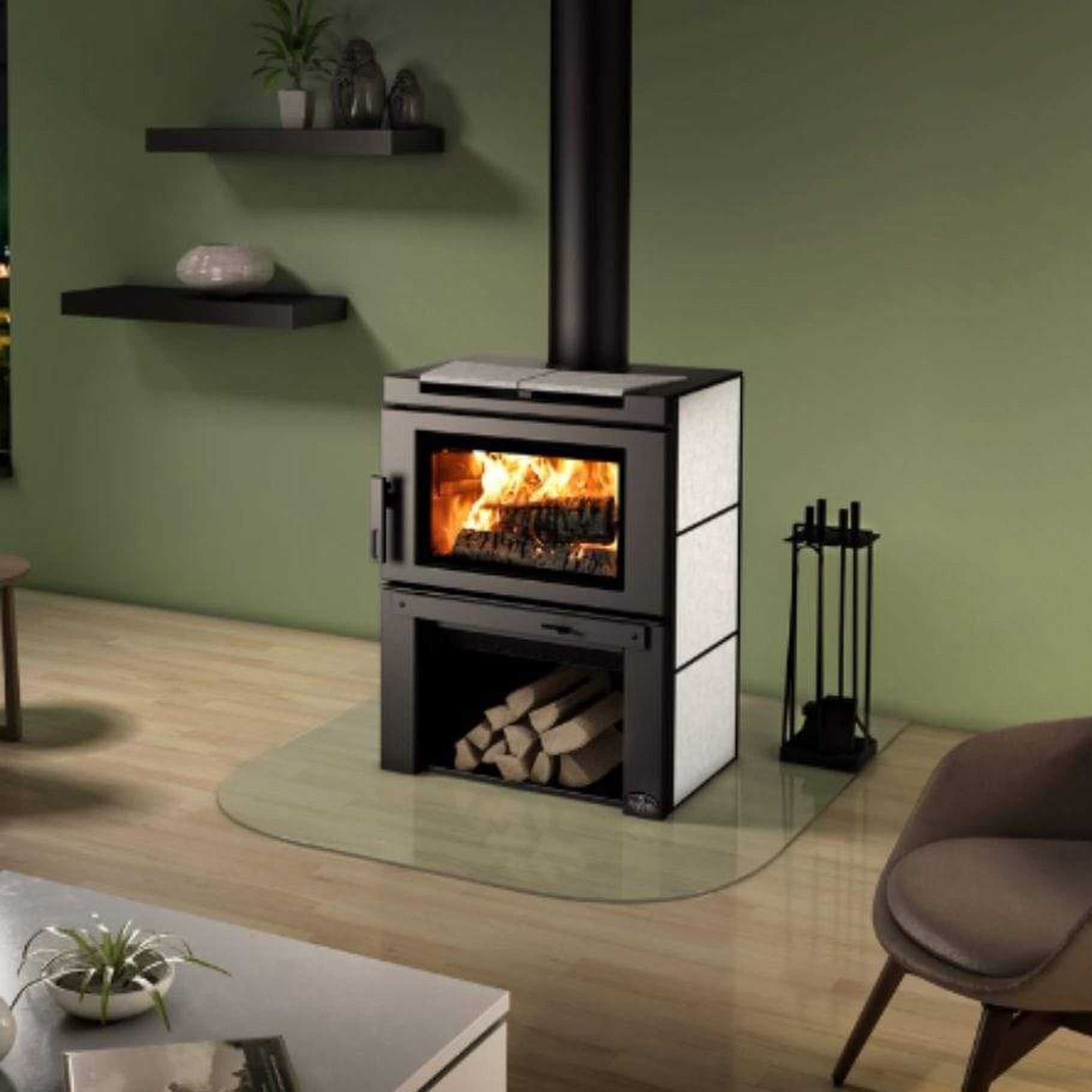 Osburn Matrix Wood Stove With Soapstone Side Panels Kit & 2-Units Soapstone Panel Top