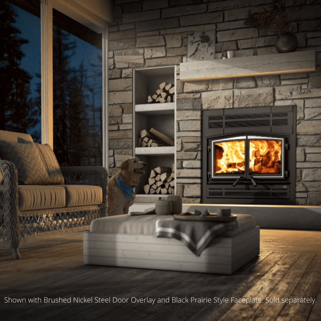 Osburn Stratford II Wood Fireplace with Heat Activated Variable Speed Blower