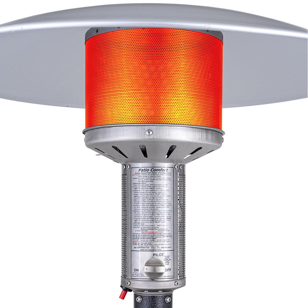 Reflector Gas Heat Lamp Propane Gas Outdoor Patio Heat Lamp Heat
