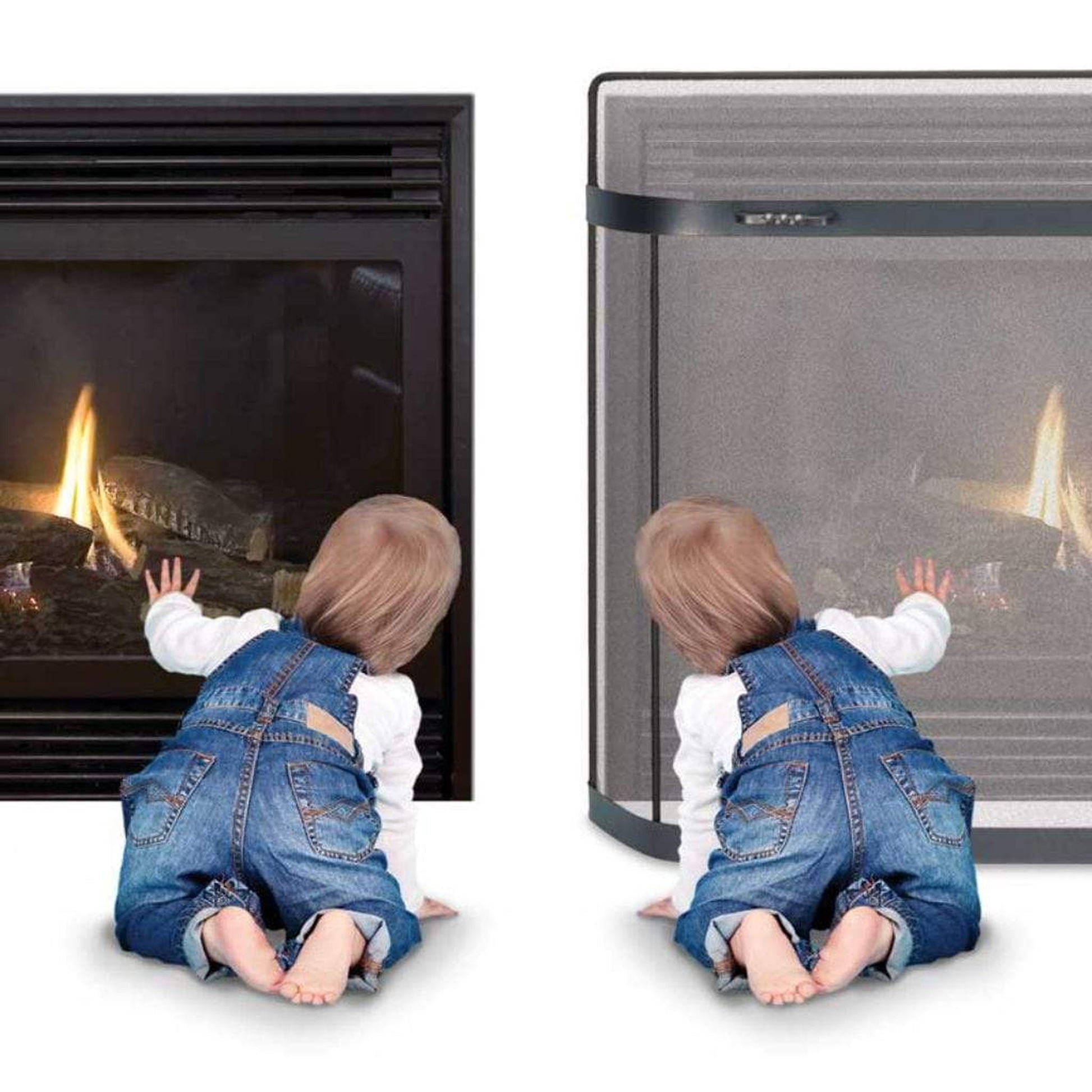 Pilgrim 1 SGI Series 38" x 37" Vintage Iron Trim Spark Guards (18353)