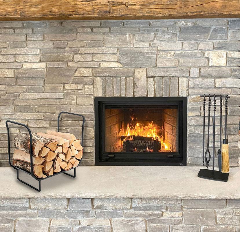 Pilgrim 18" Square Matte Black Solid Bar Stock Wood Holder