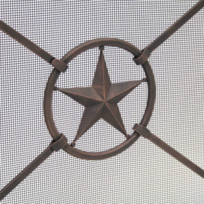 Pilgrim 40" Distressed Bronze Western Star Single Panel