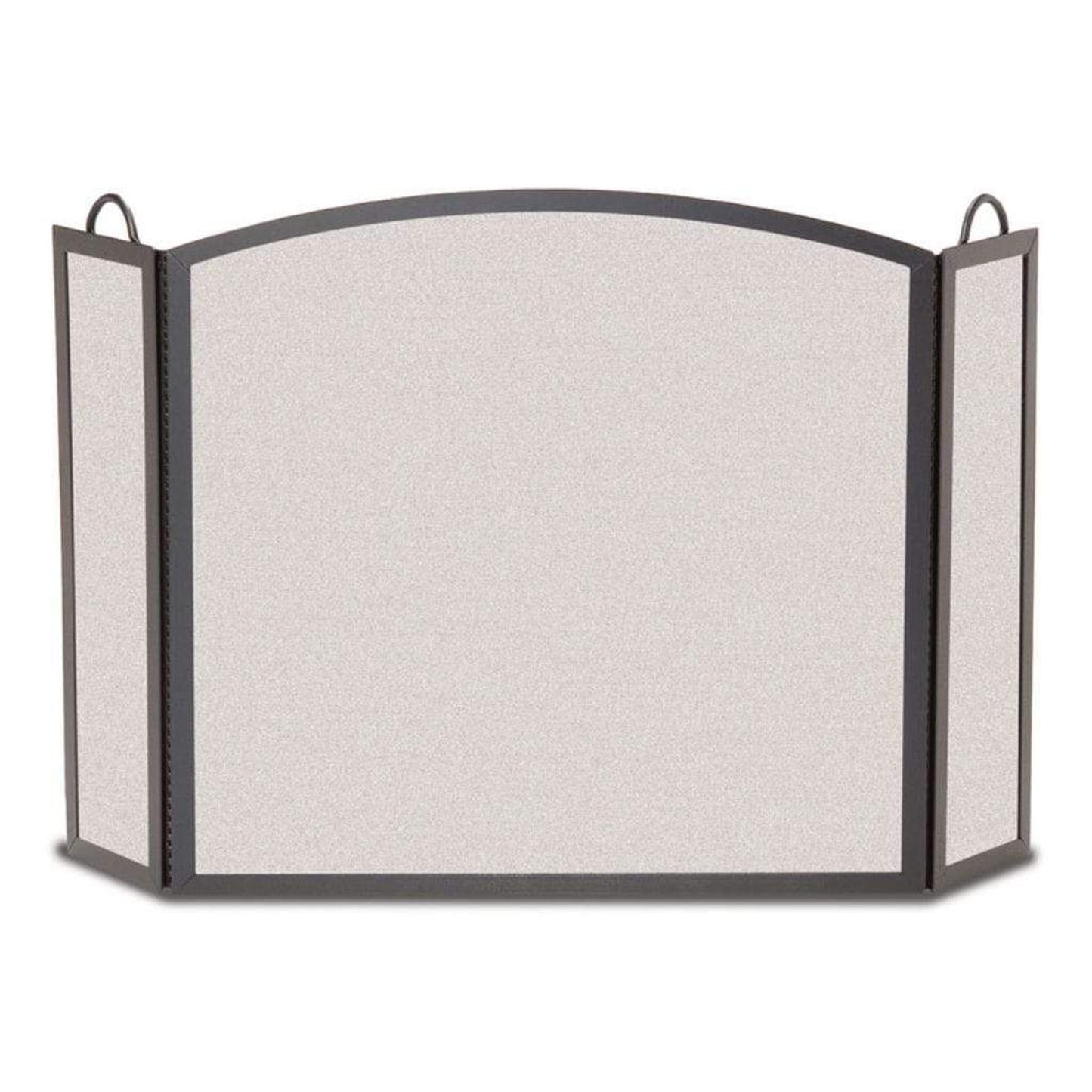 Pilgrim 45″ x 29″ Matte Black 3-Panel Full Arch Folding Screen