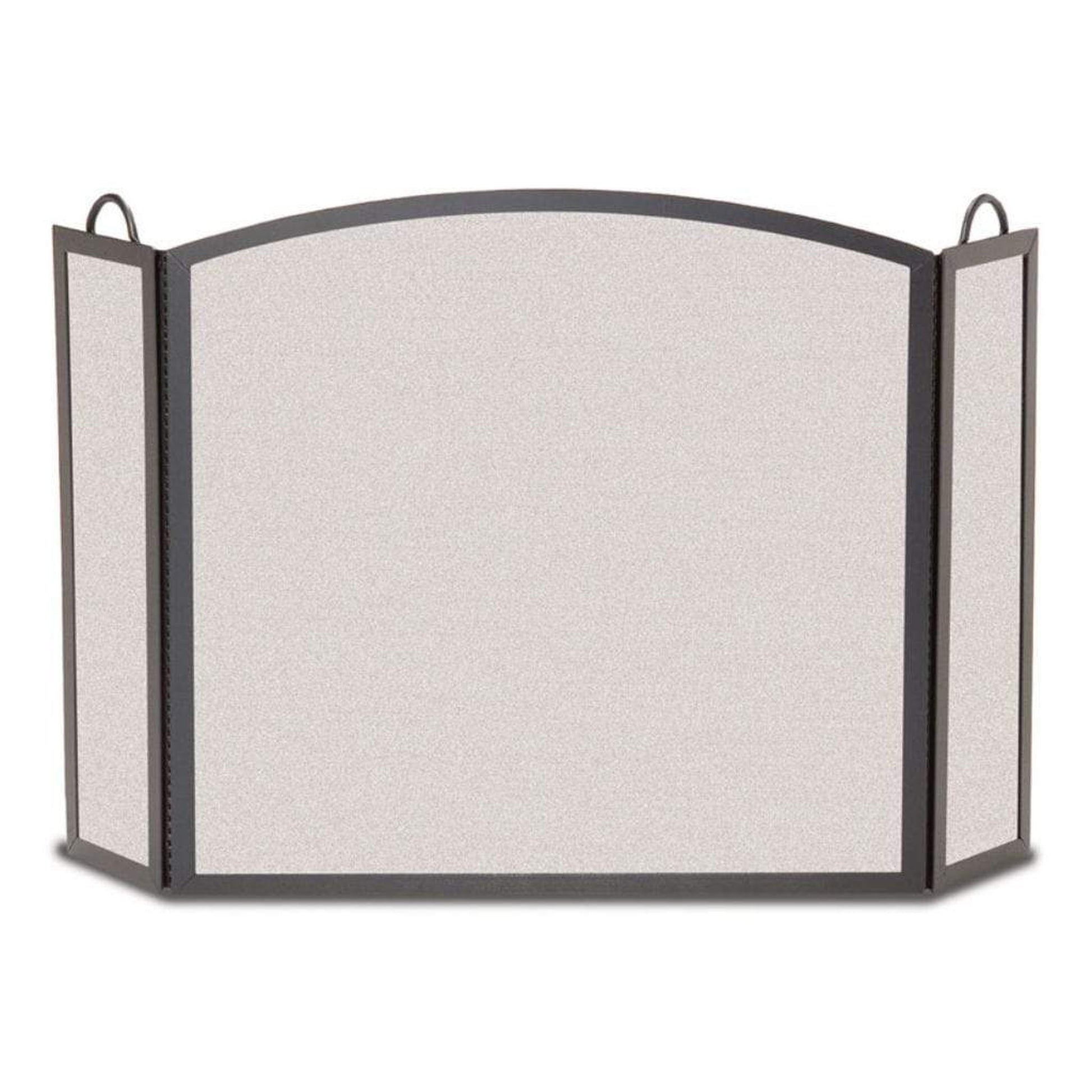 Pilgrim 45″ x 29″ Matte Black 3-Panel Full Arch Folding Screen