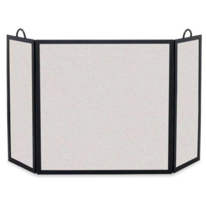 Pilgrim 53" x 30" Rectangular Matte Black Tri-Panel Screen