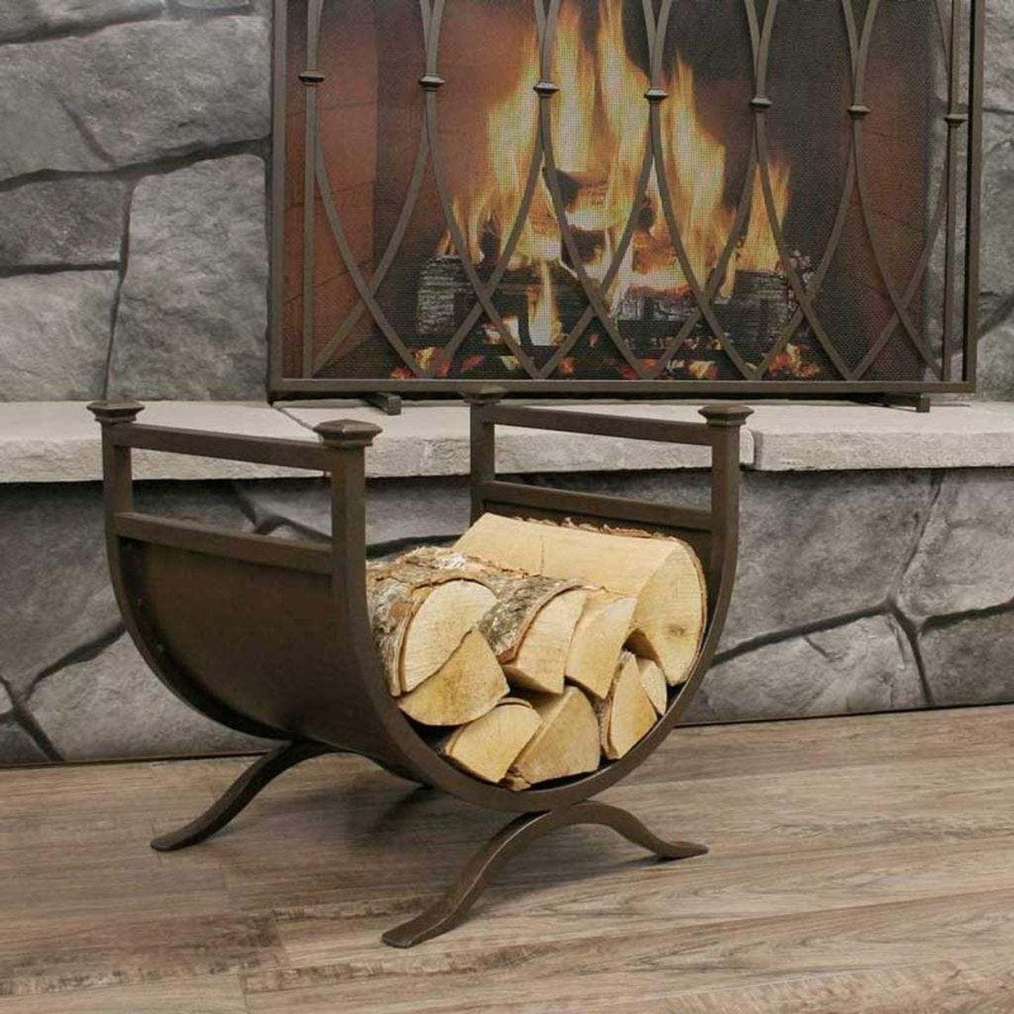 Pilgrim Addison 18" Matte Black Wood Holder
