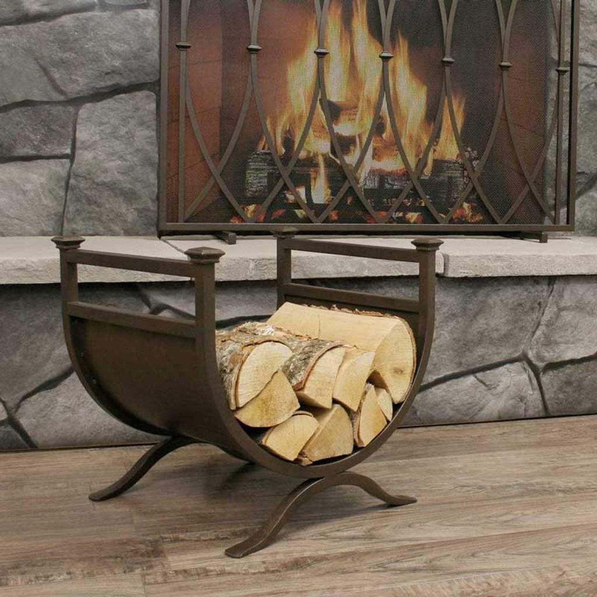 Pilgrim Addison 18" Matte Black Wood Holder