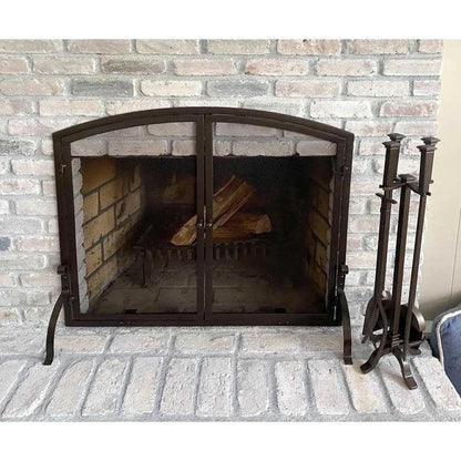 Pilgrim Addison 31" Matte Black 4-Piece Tool Set