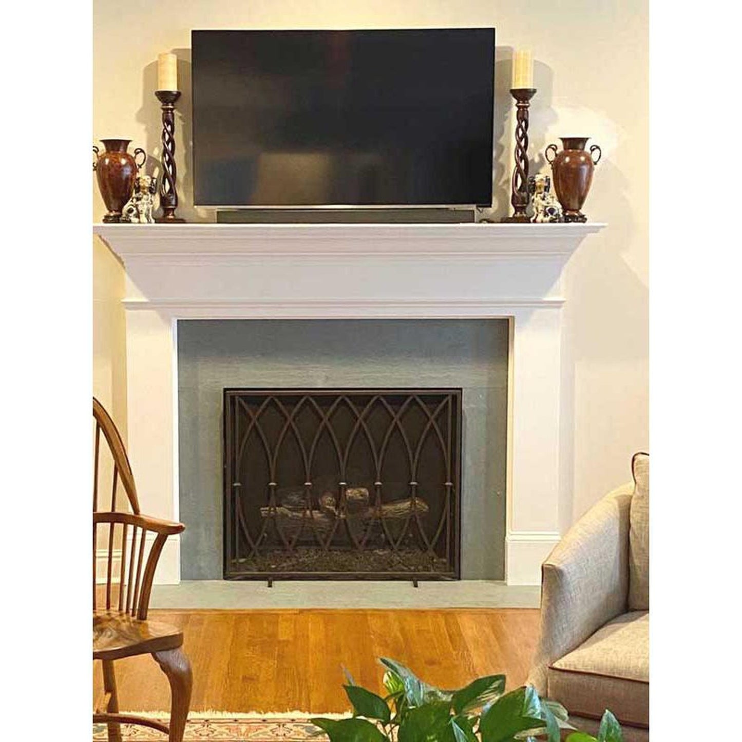 Pilgrim Addison 39" Burnished Bronze Single-Panel Screen