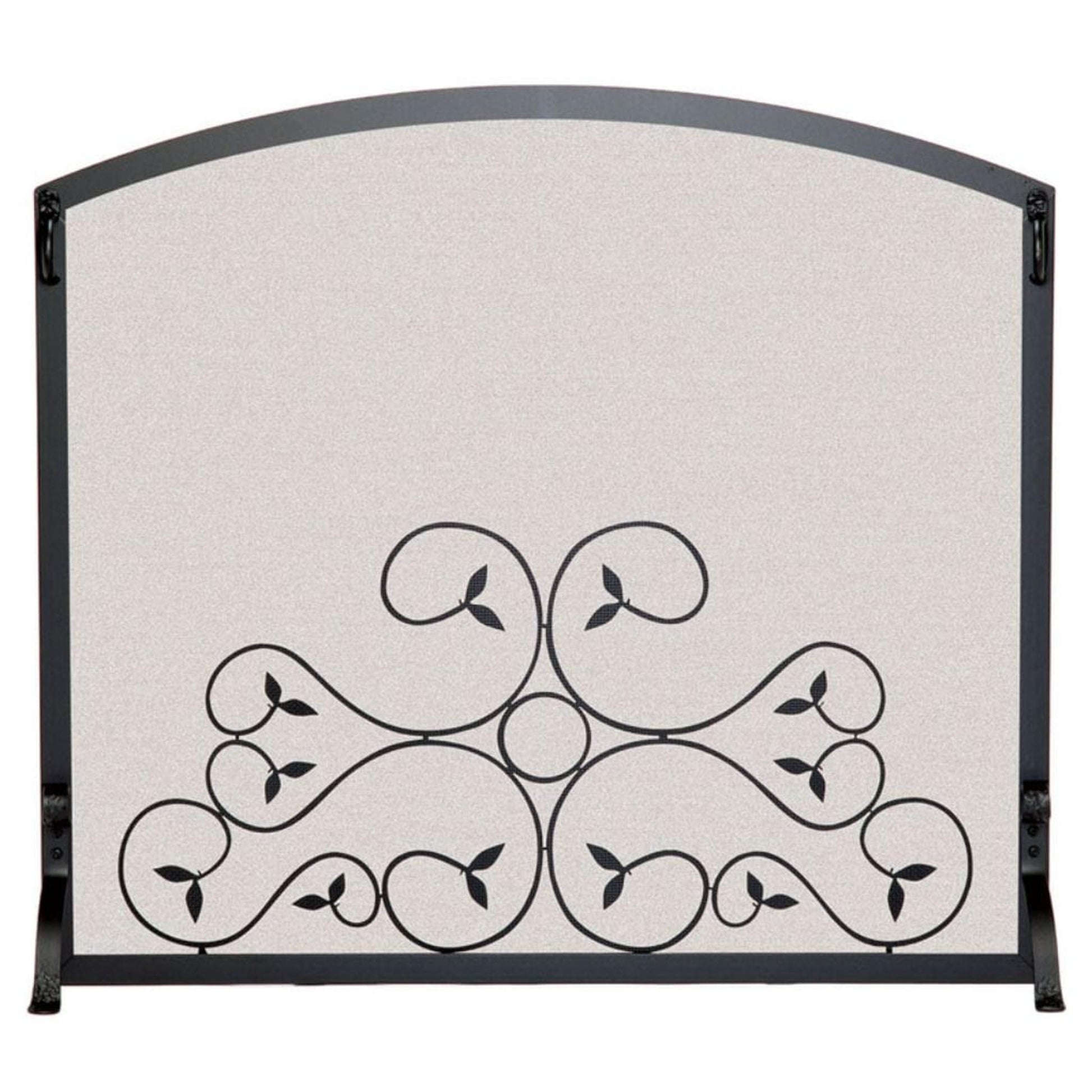 Pilgrim Applique 39" Matte Black Scroll Screen