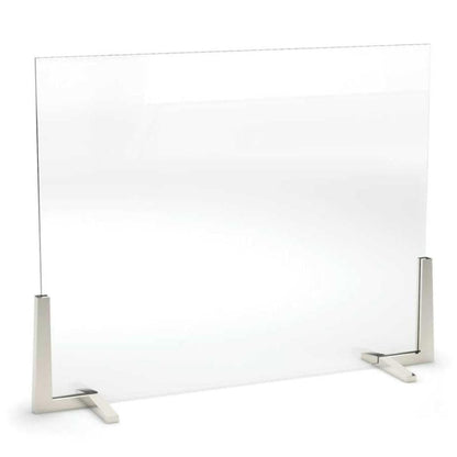 Pilgrim Axton 39" Satin Nickel Glass Screen