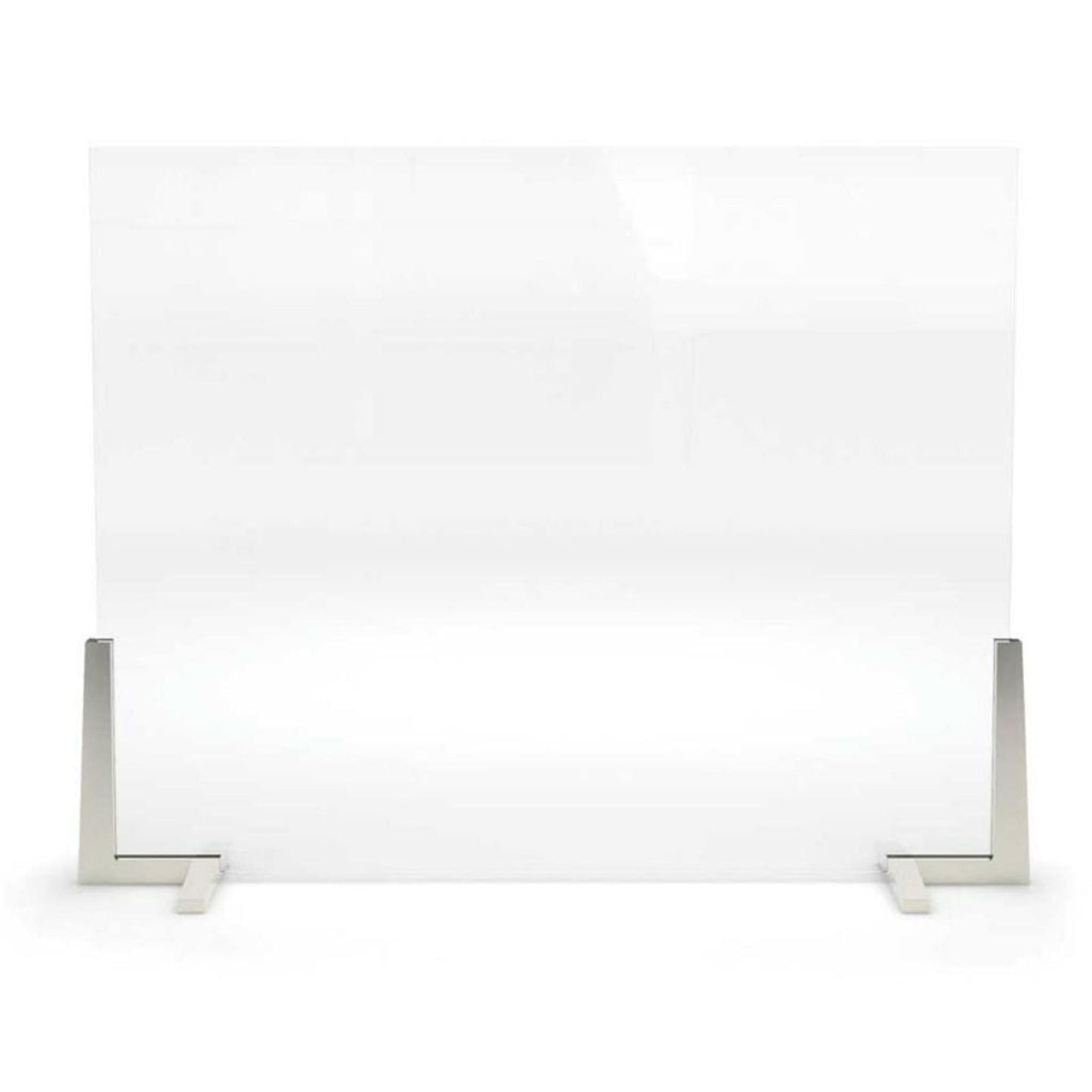 Pilgrim Axton 39" Satin Nickel Glass Screen