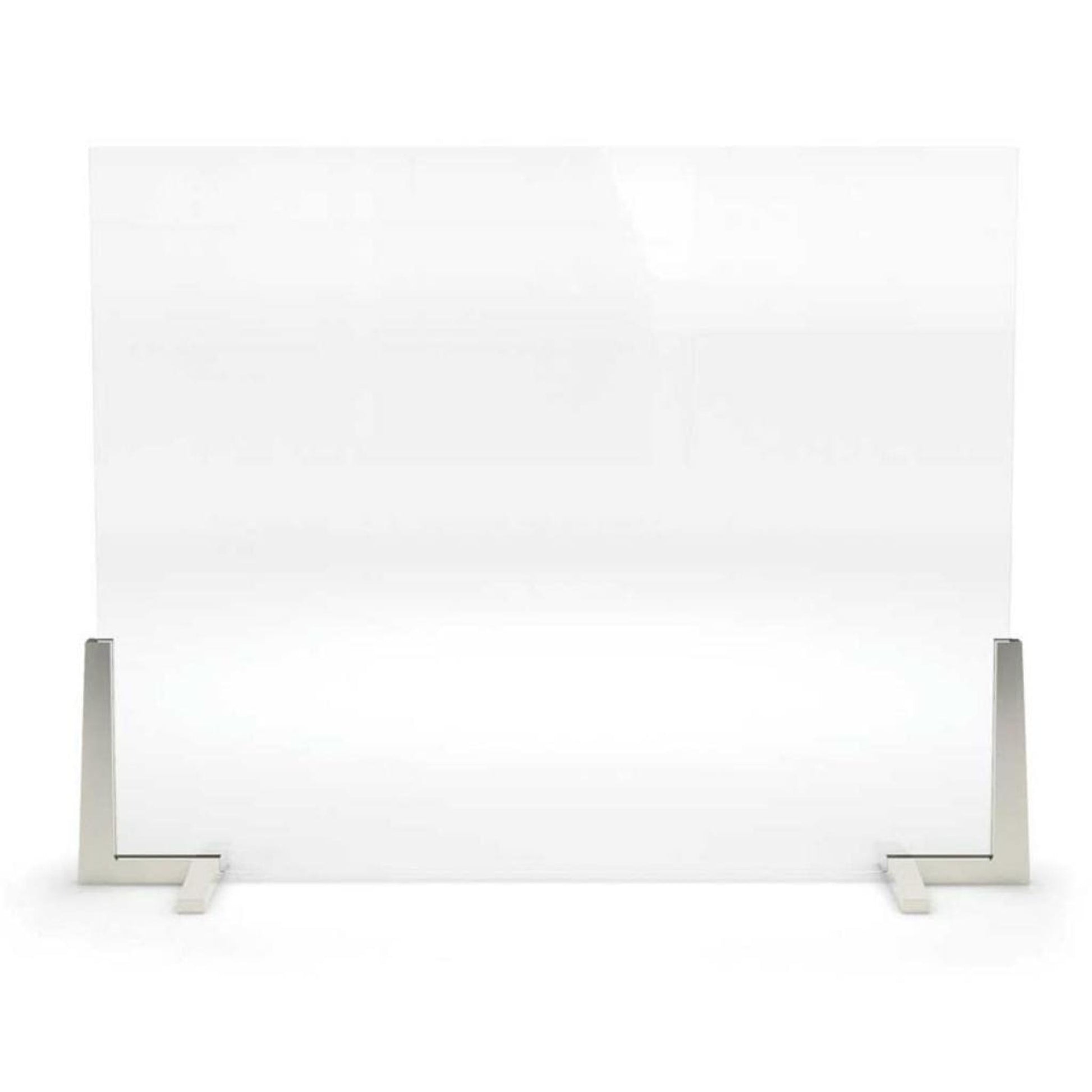 Pilgrim Axton 39" Satin Nickel Glass Screen