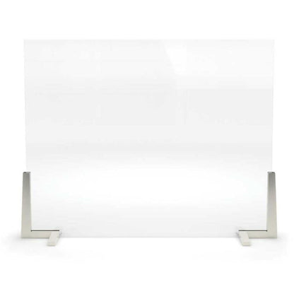 Pilgrim Axton 39" Satin Nickel Glass Screen