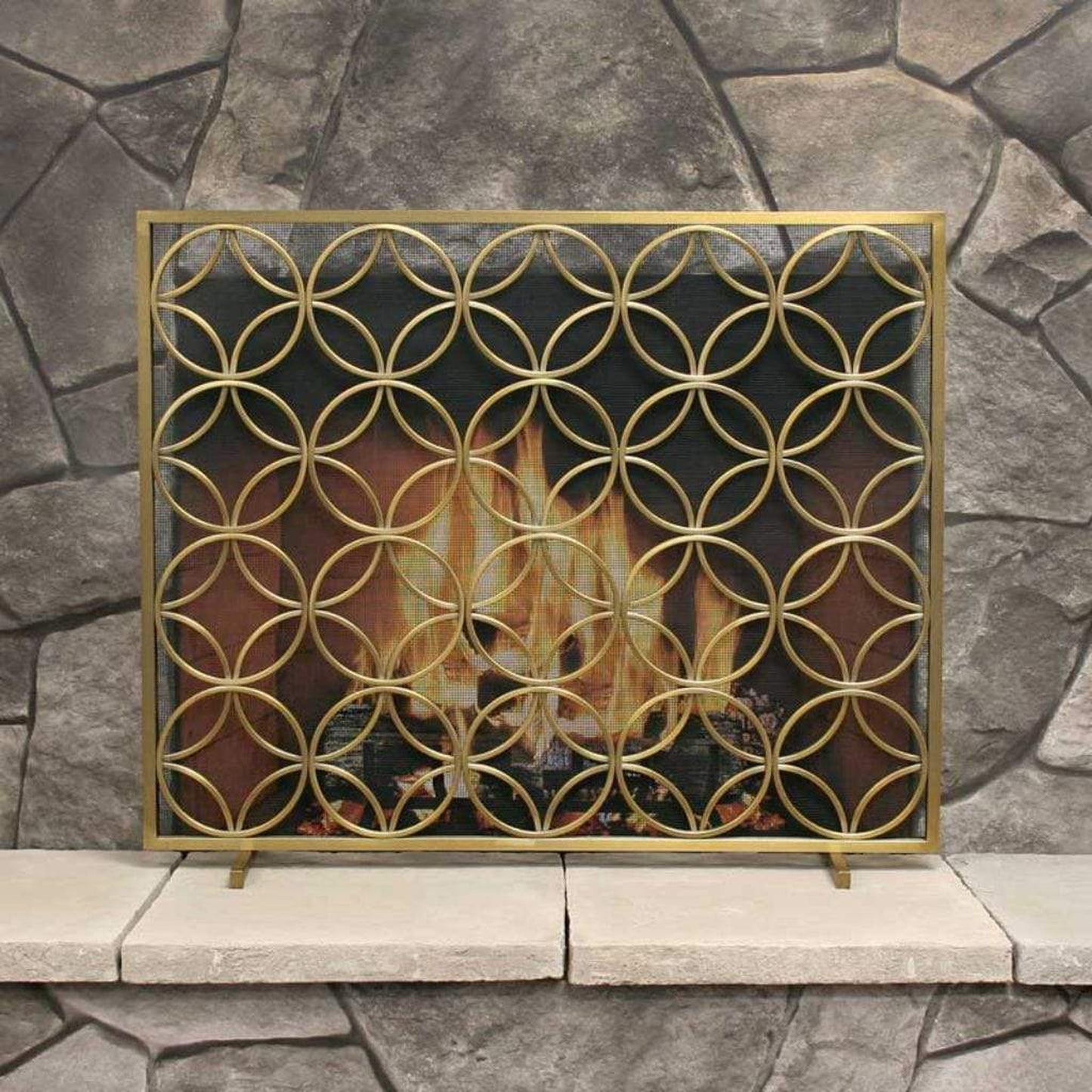 Pilgrim Bedford 39" Burnished Brass Flat-Panel Screen
