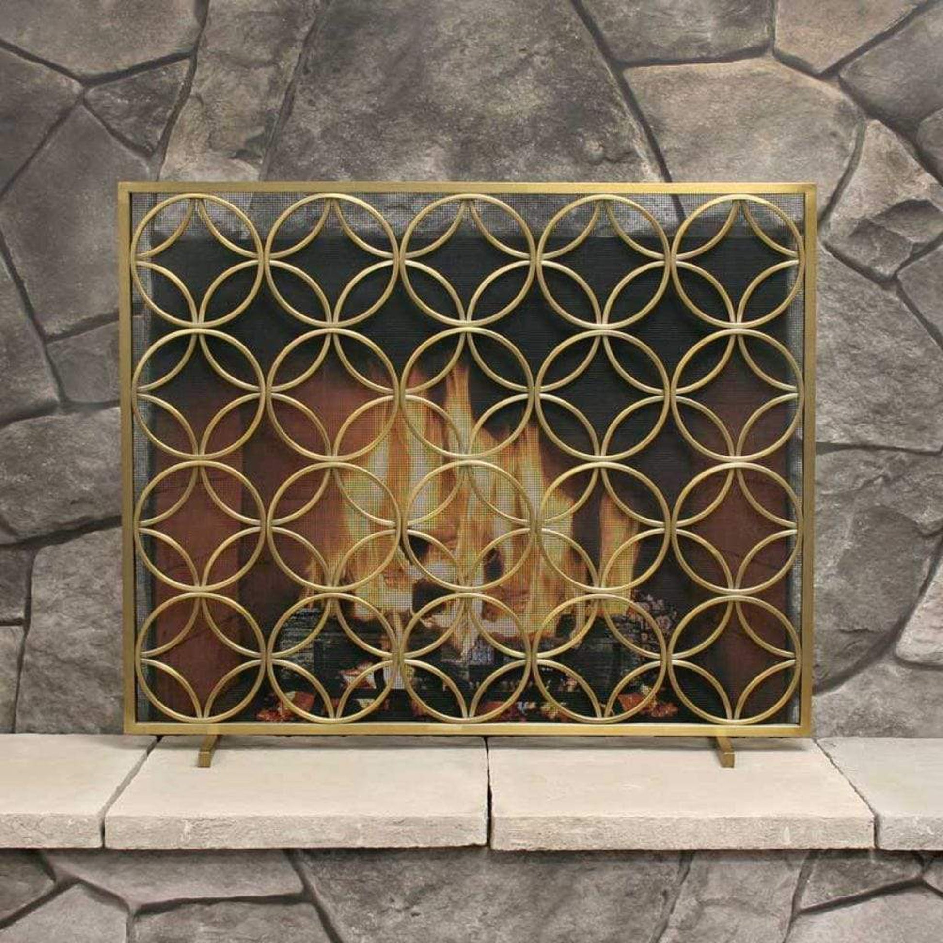 Pilgrim Bedford 39" Burnished Brass Flat-Panel Screen