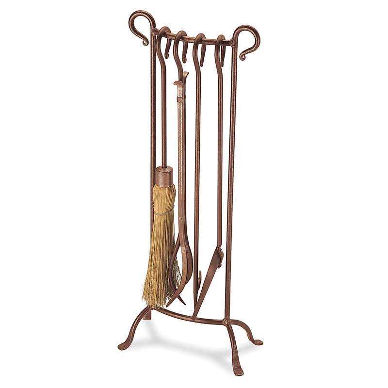 Pilgrim Bowed 31" Burnished Bronze Stand Tool Set