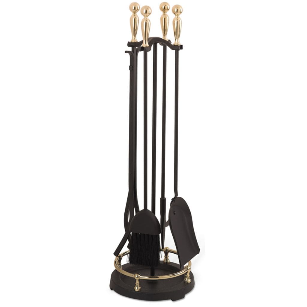 Pilgrim Brass & Black Round Base Tool Set
