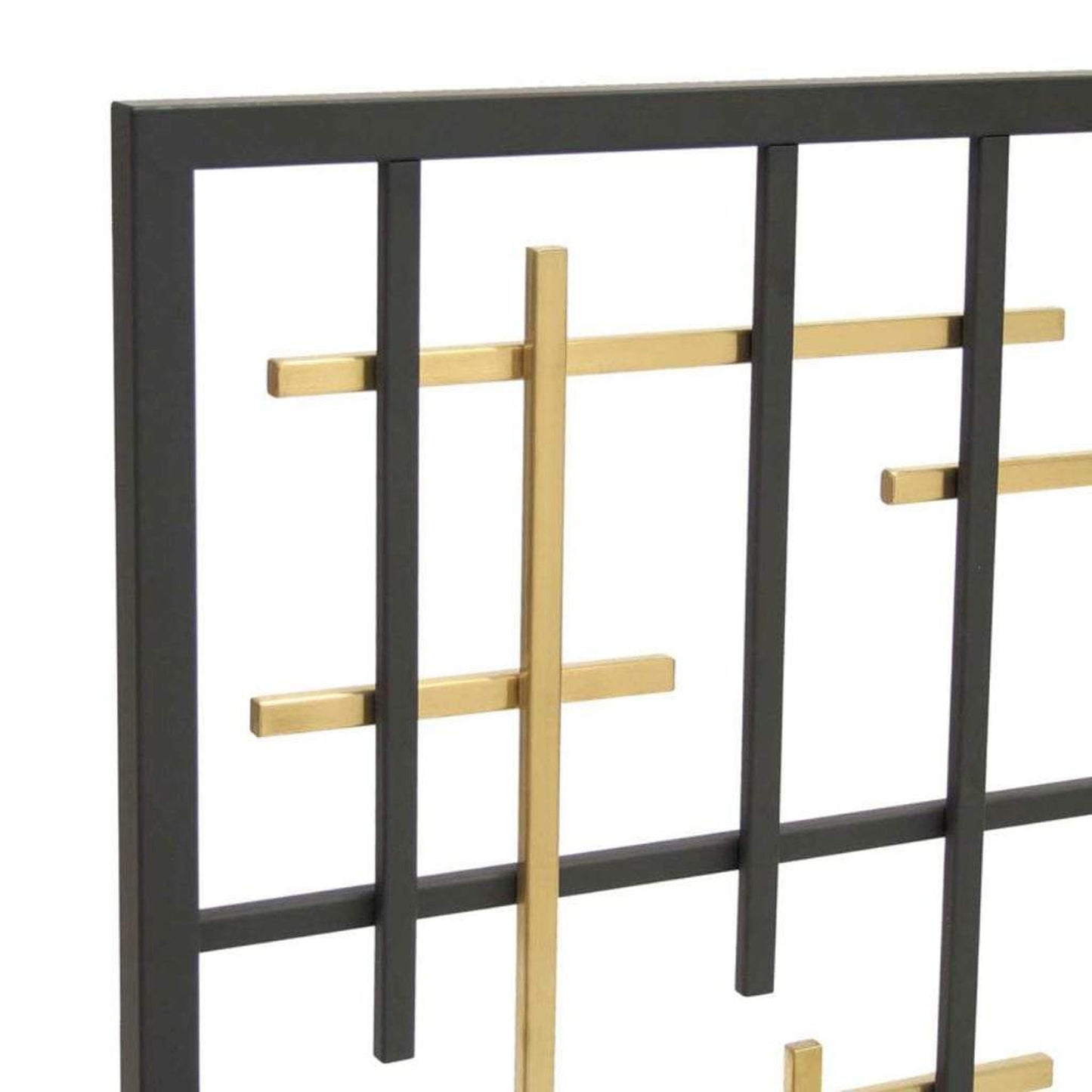 Pilgrim Contemporary 39" Black Brass Summer Screen Without Mesh