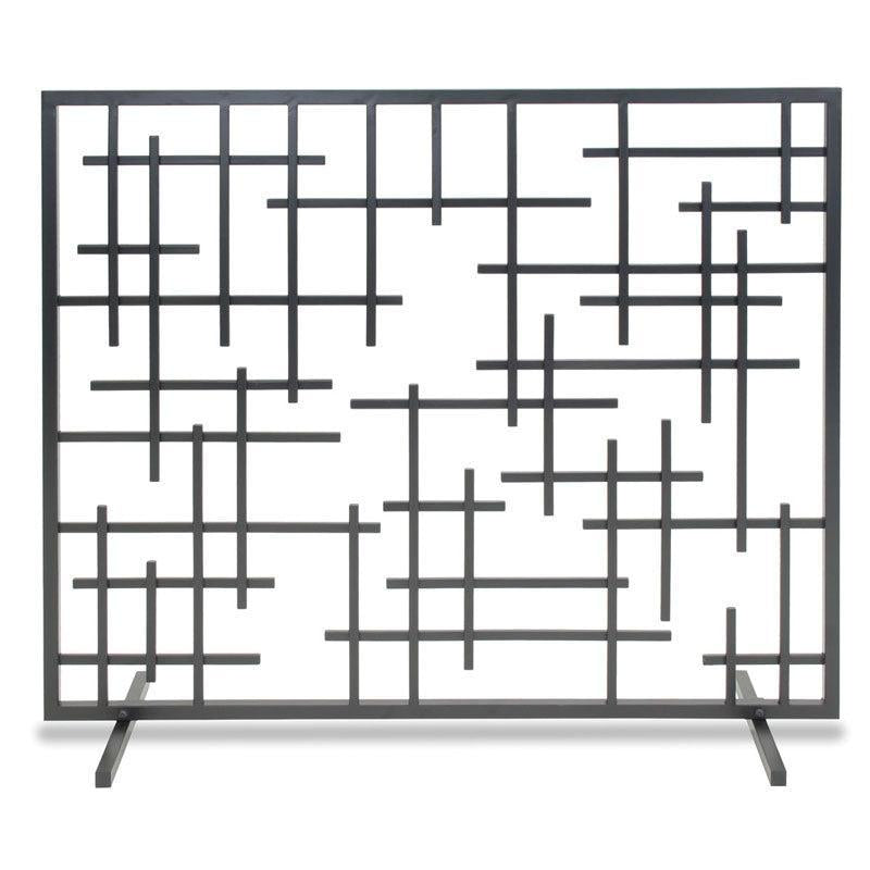 Pilgrim Contemporary 39" Black Summer Screen Without Mesh
