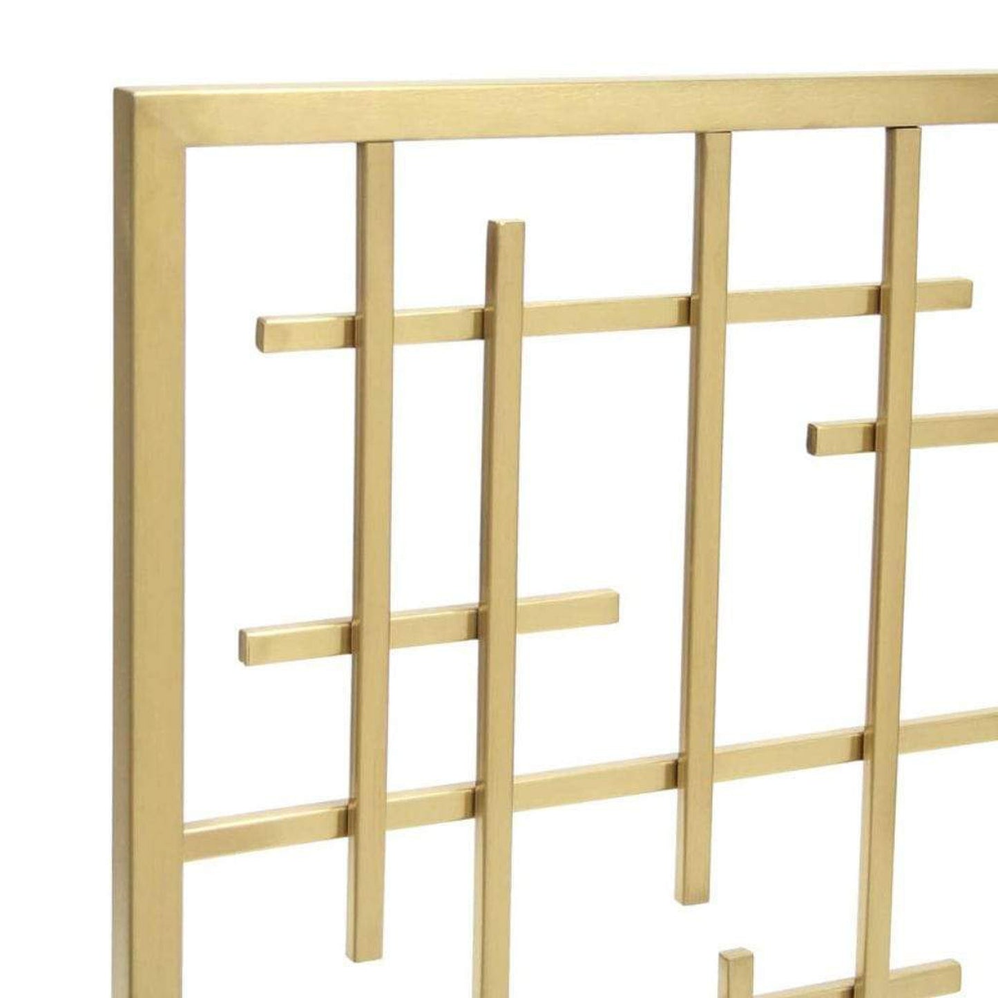 Pilgrim Contemporary 39" Burnished Brass Summer Screen Without Mesh