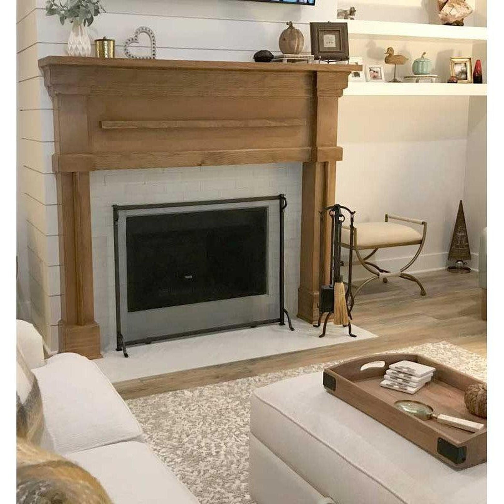 Pilgrim Craftsman 31" 4-Piece Matte Black Fireplace Tool Set