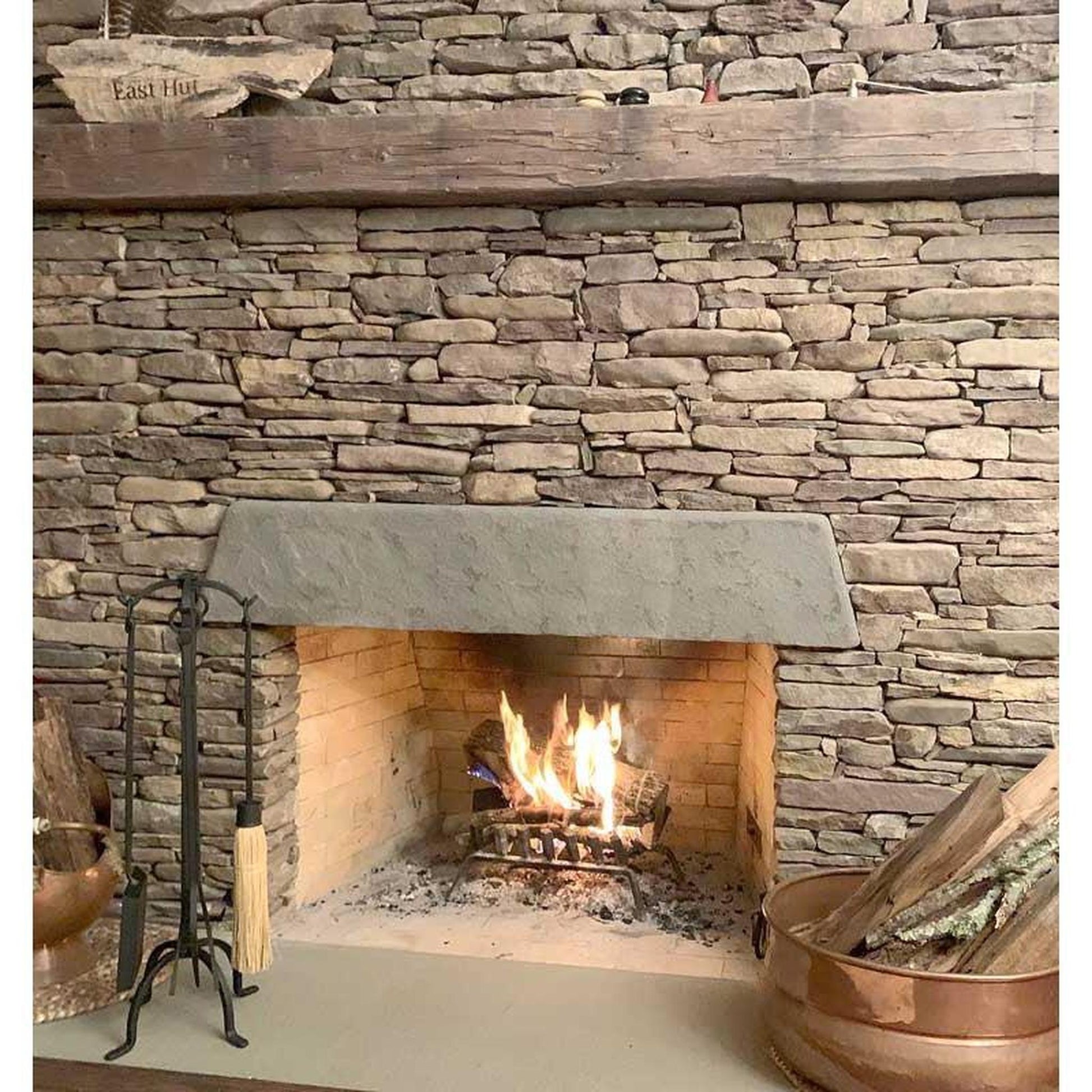 Pilgrim Craftsman 31" 4-Piece Matte Black Fireplace Tool Set