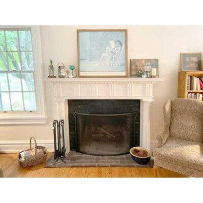Pilgrim Craftsman 39" Matte Black Bowed Screen