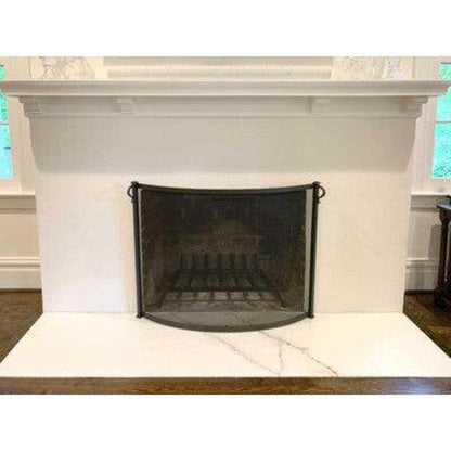 Pilgrim Craftsman 39" Matte Black Bowed Screen