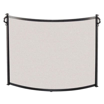 Pilgrim Craftsman 39" Matte Black Bowed Screen