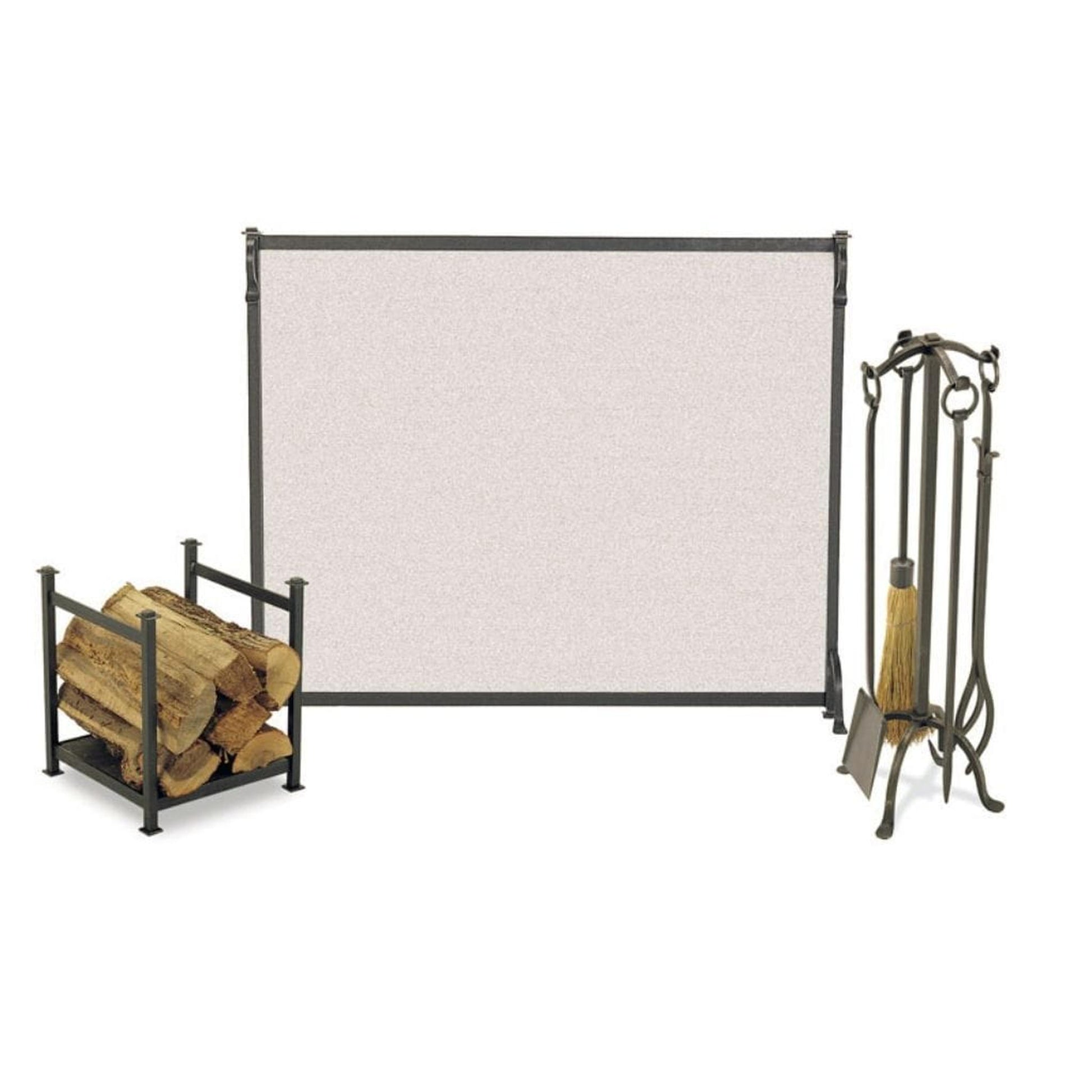 Pilgrim Craftsman FGN19 Series 39" Vintage Iron Single-Panel Screen