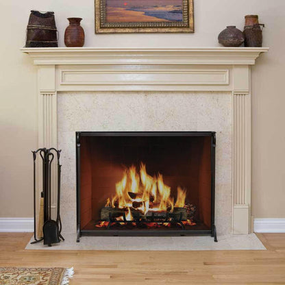 Pilgrim Craftsman FGN19 Series 44" Vintage Iron Single-Panel Screen