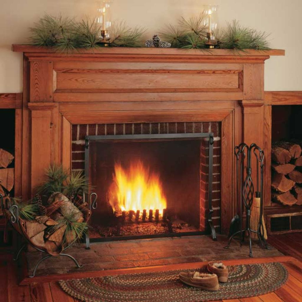 Pilgrim FGN Series 39" Burnished Bronze Forged Iron Screen