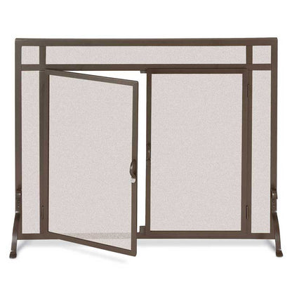 Pilgrim FGND Series 44" Burnished Bronze Forged Iron Door Screen