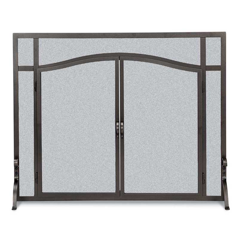 Pilgrim FGNDA Series 44" Matte Black Forged Iron Door Screen