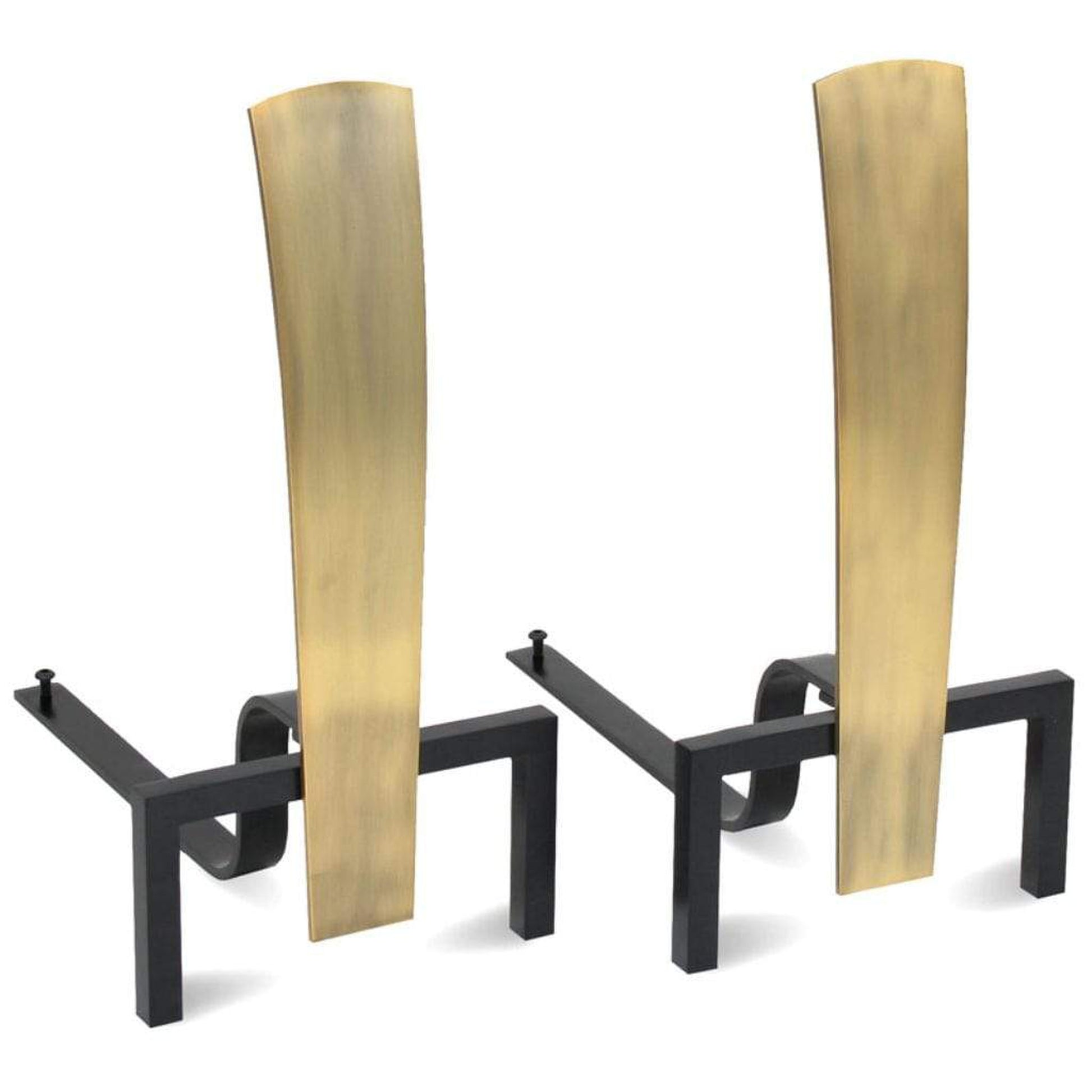 Pilgrim Fonda 8" Antique Brass Andiron