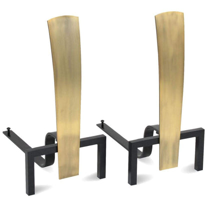 Pilgrim Fonda 8" Antique Brass Andiron