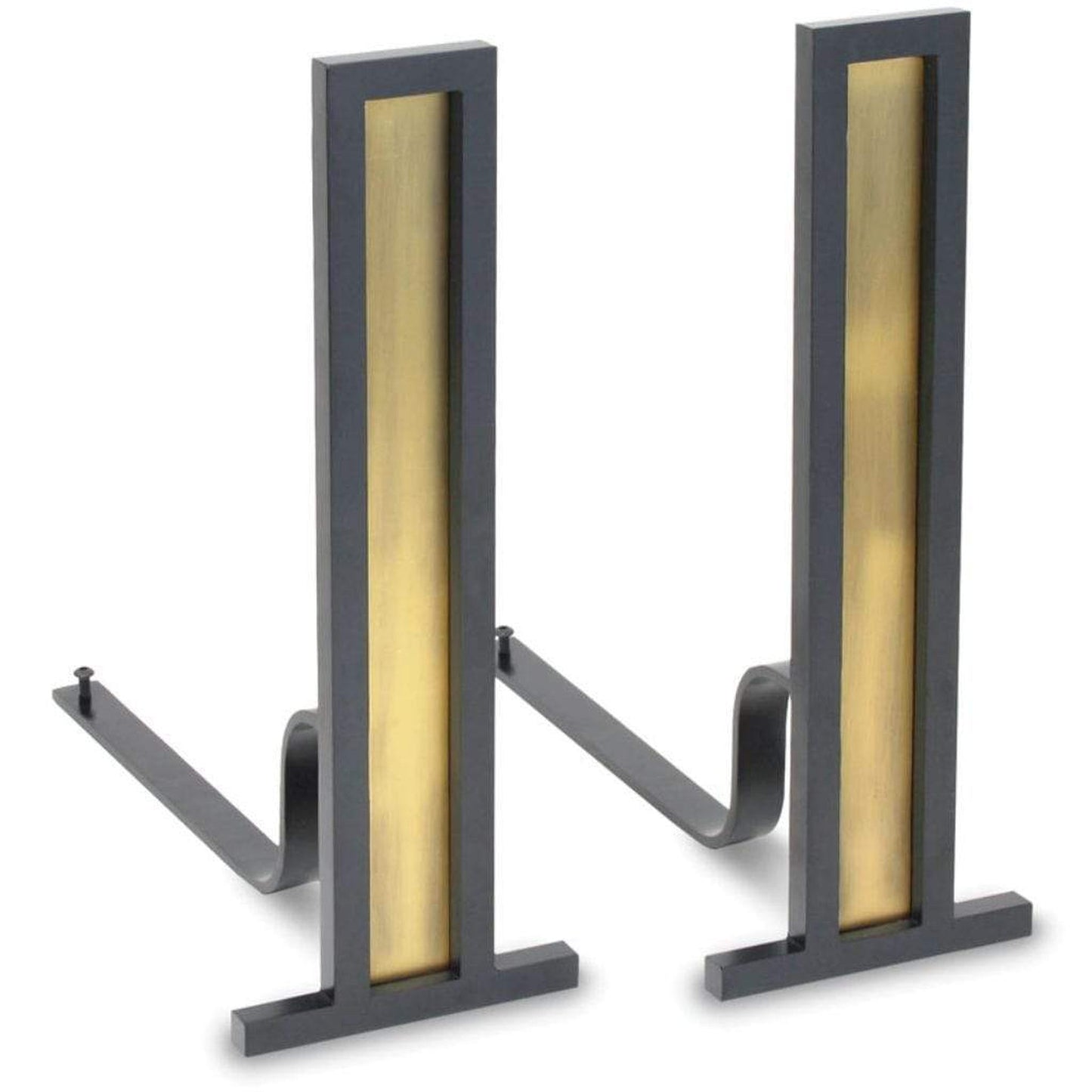 Pilgrim Grand Tower 6" Antique Brass Andiron