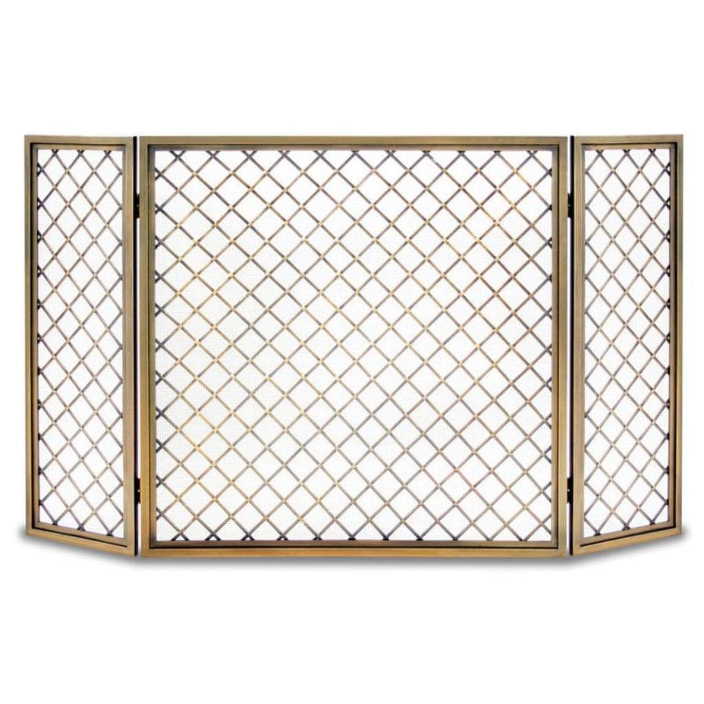 Pilgrim Hartwick 49" Antique Brass Tri-Panel Screen