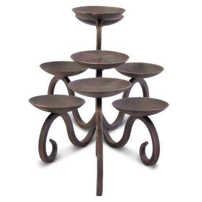 Pilgrim Hawthorne 30" Distressed Bronze Candelabra