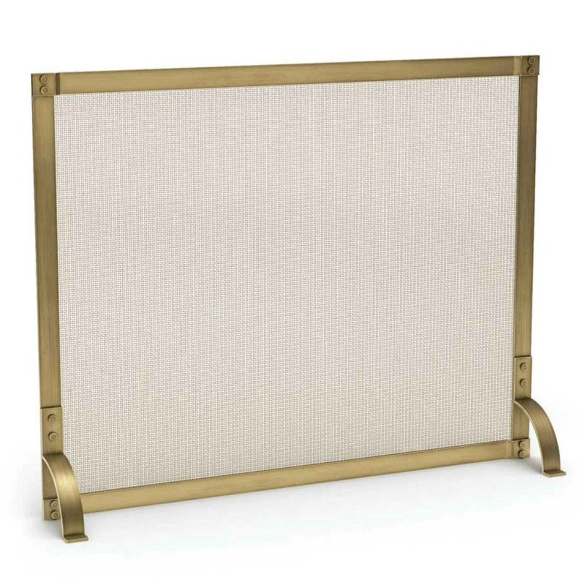 Pilgrim Hurley 39" Burnished Brass Single-Panel Screen