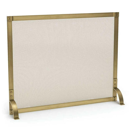 Pilgrim Hurley 39" Burnished Brass Single-Panel Screen
