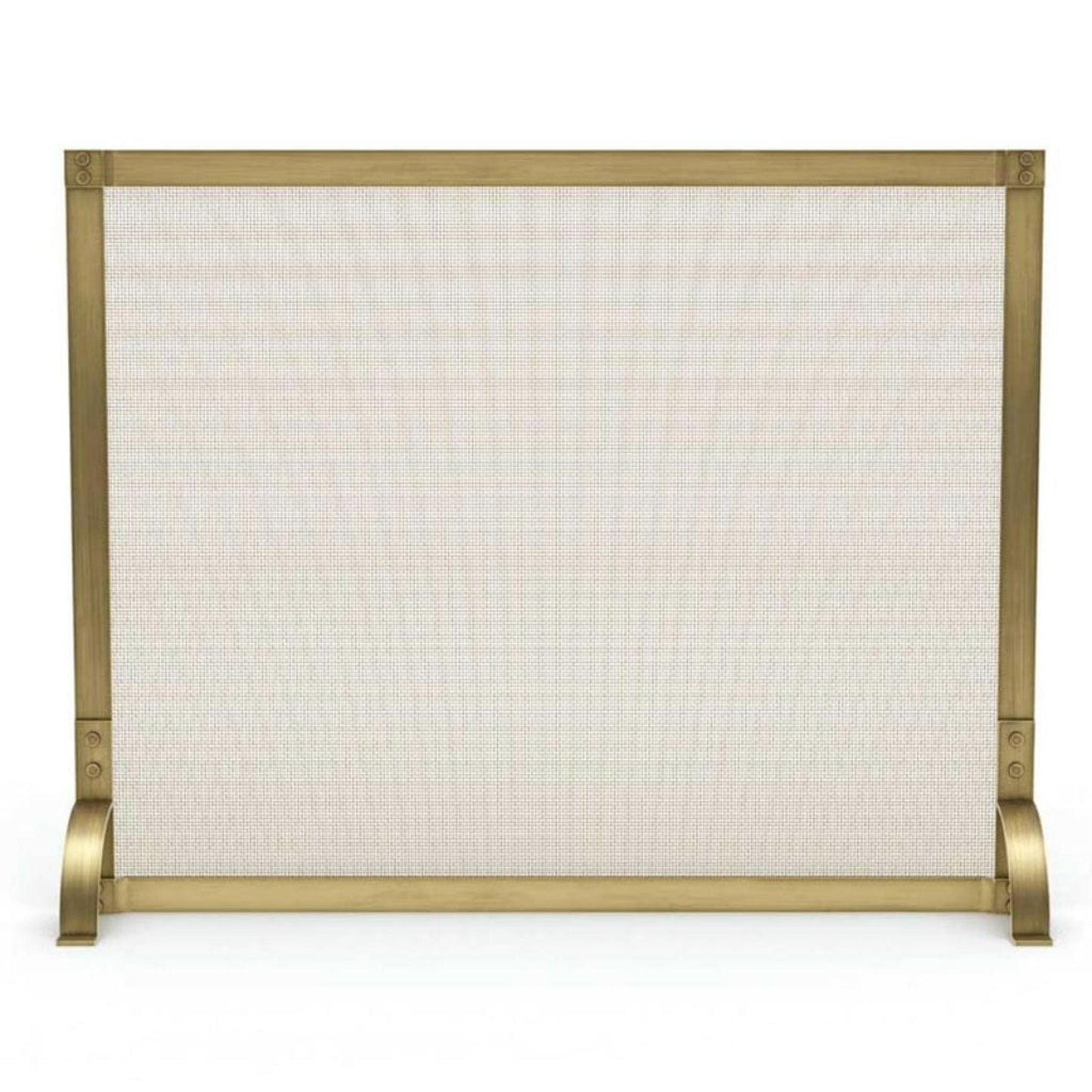 Pilgrim Hurley 39" Burnished Brass Single-Panel Screen