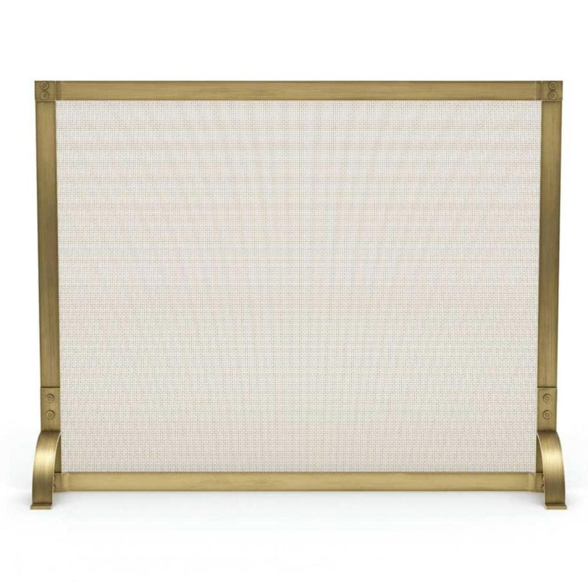 Pilgrim Hurley 39" Burnished Brass Single-Panel Screen