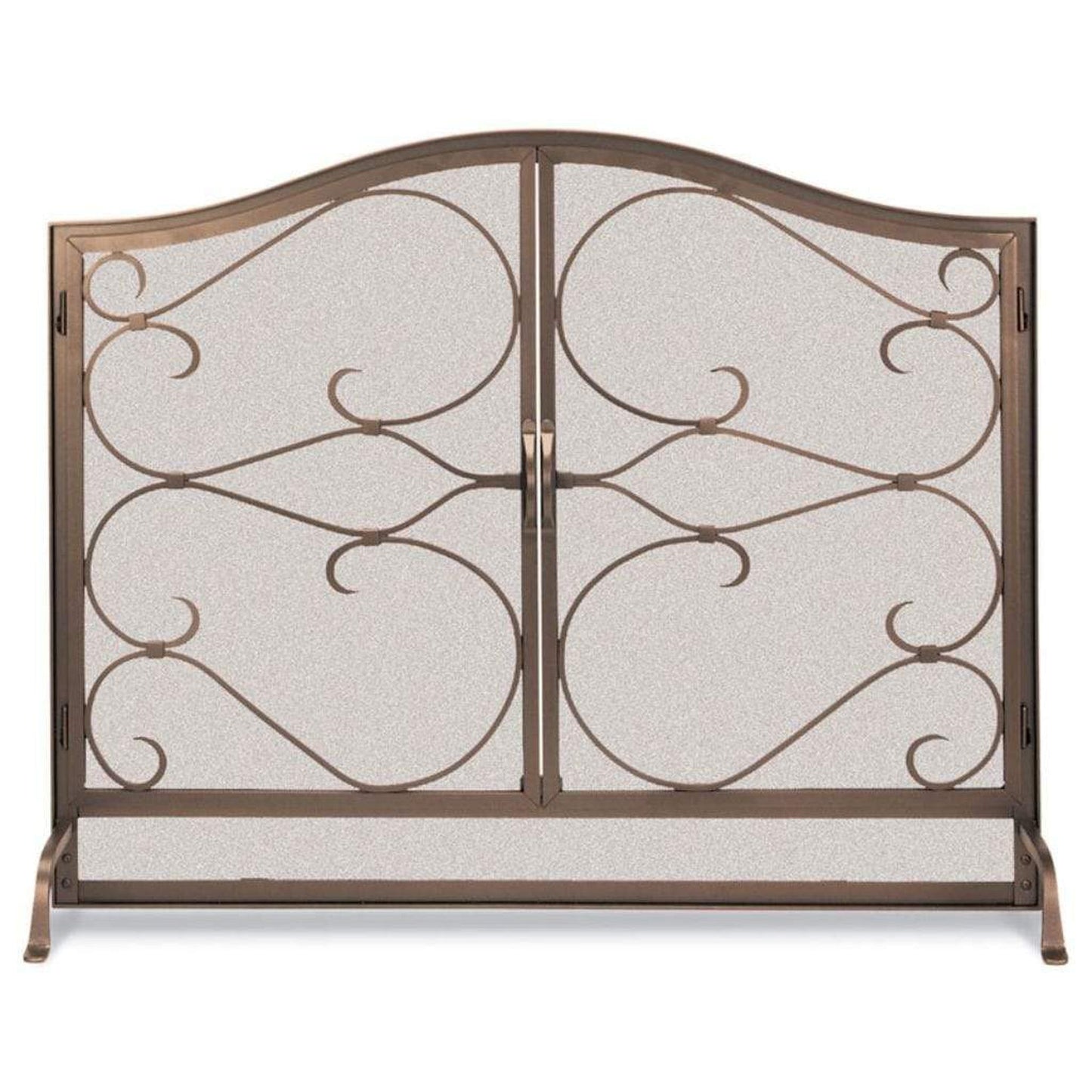 Pilgrim Iron Gate 44" Burnished Bronze Arched Top Door Screen