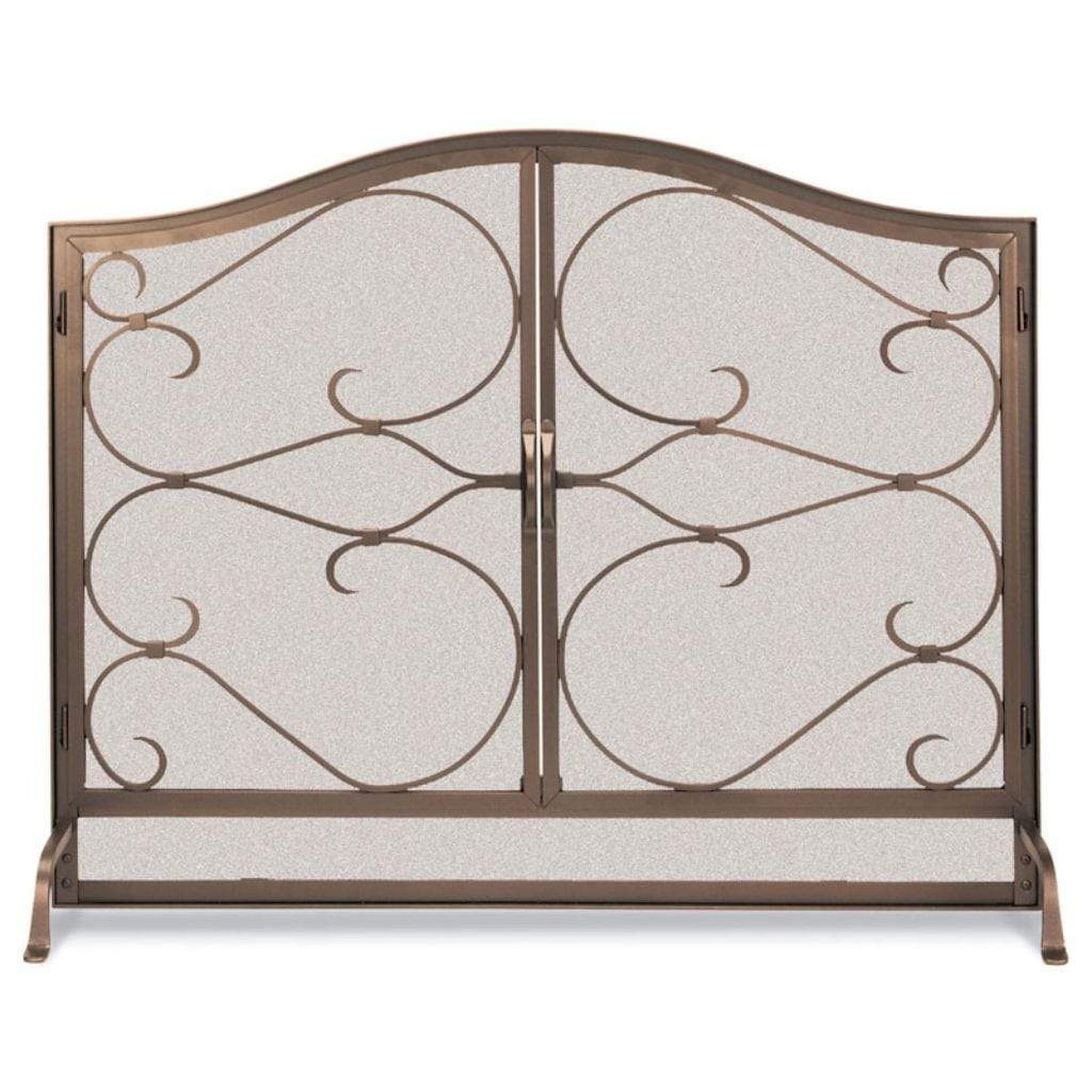 Pilgrim Iron Gate 44" Burnished Bronze Arched Top Door Screen