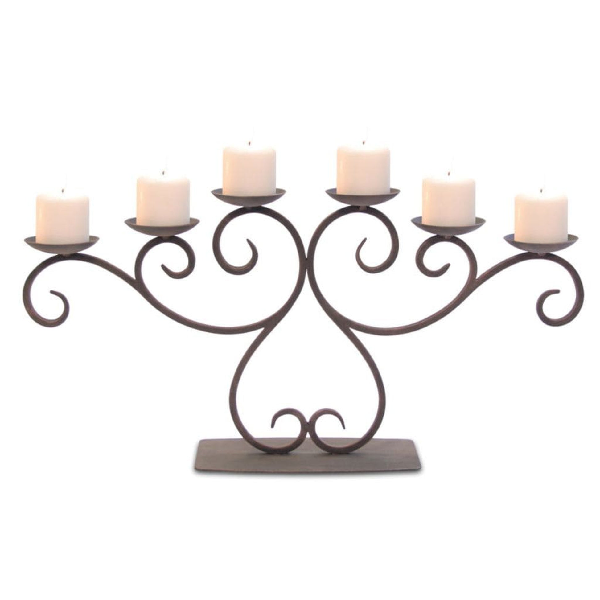 Pilgrim Lakewood 30" Distressed Bronze Candelabra