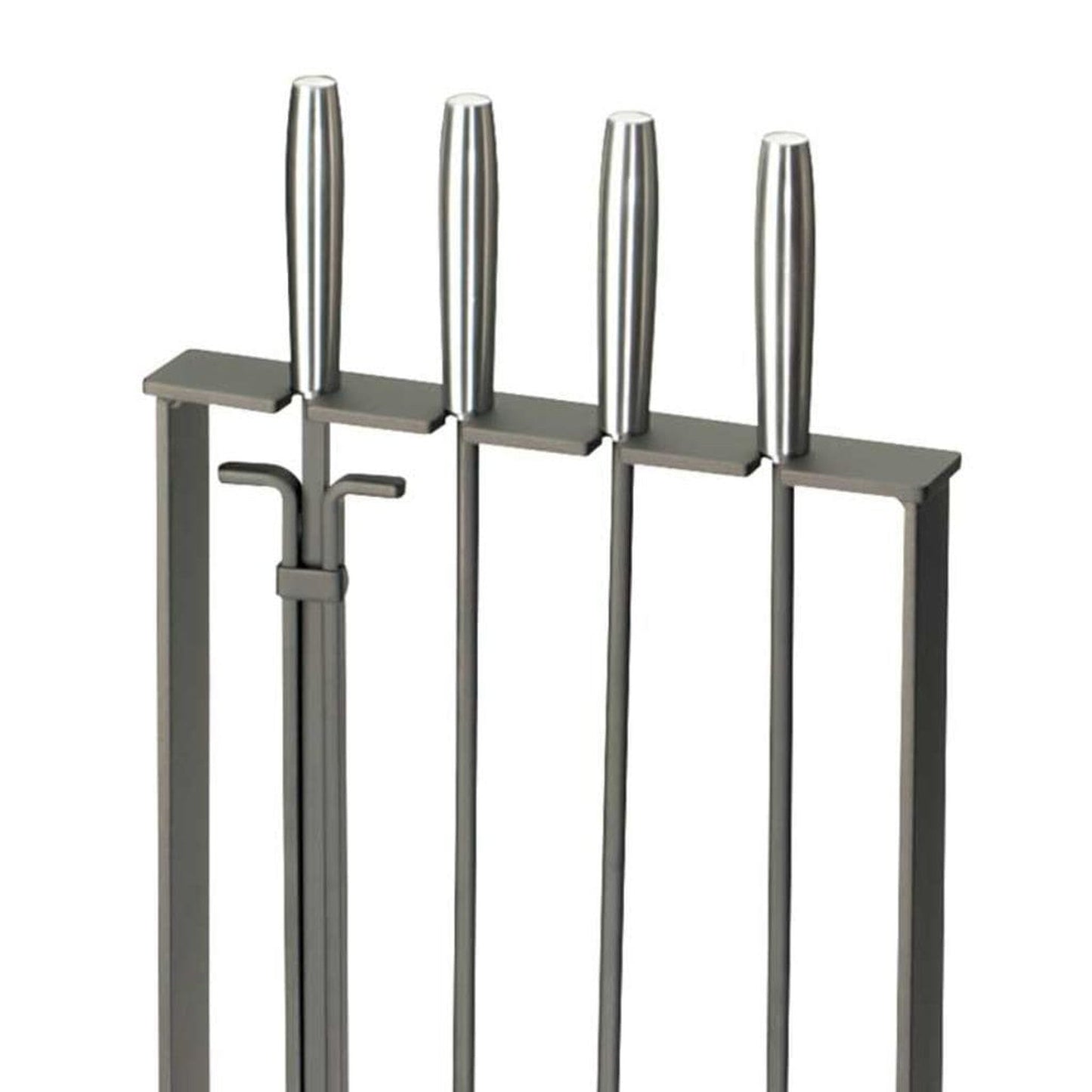 Pilgrim Modern 32" Matte Black Soldiered Row Tool Set