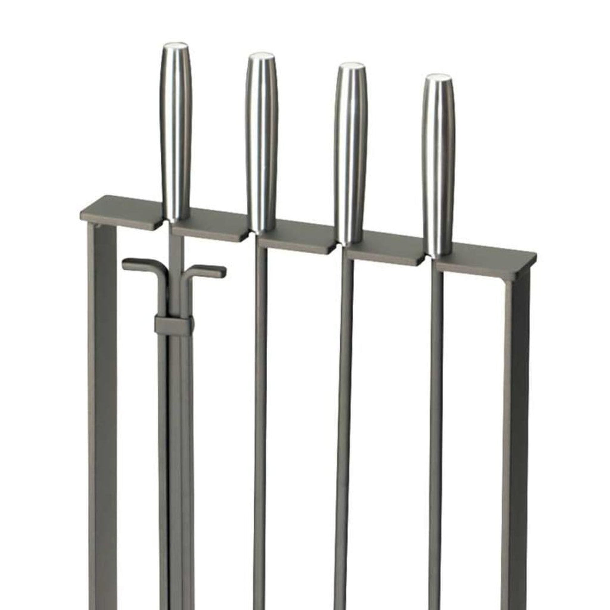 Pilgrim Modern 32" Matte Black Soldiered Row Tool Set